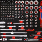 KS TOOLS Jeu de clés à douille 1/4'' + 3/8'' + 1/2'' dans insert en mousse, 159 pcs ( 811.0159 )