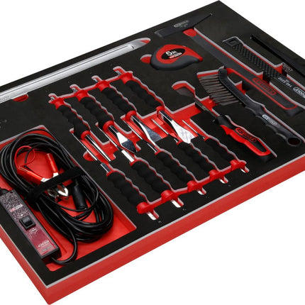 KS TOOLS Hammer- / und Meißel-Satz in Schaumstoffeinlage, 17-tlg ( 811.1017 ) - Toolbrothers