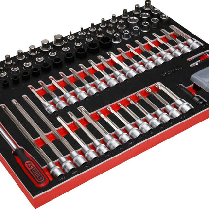 KS TOOLS 1/2'' Bit-Stecknuss-Satz in Schaumstoffeinlage, 111-tlg ( 811.1111 ) - Toolbrothers