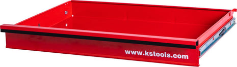 Cajón KS TOOLS con sitio web y guía de bolas para carro de taller P10/P15, 568x398x65 mm (873.1008-R004P)