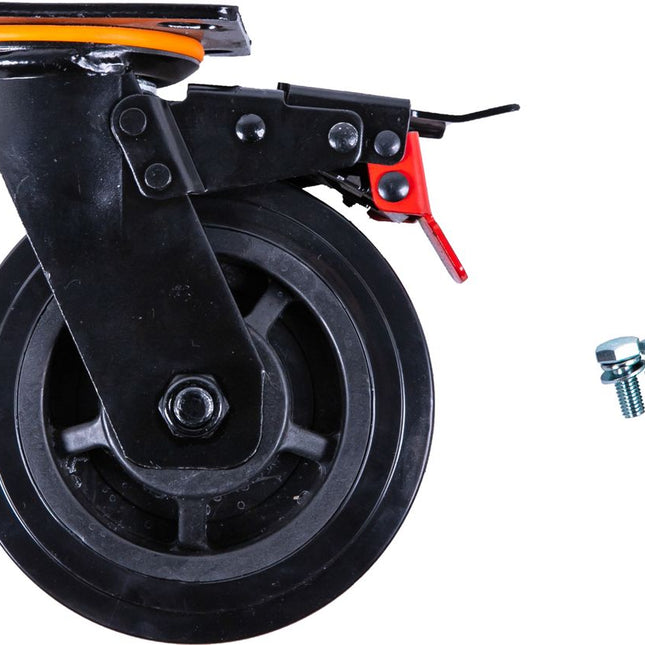 KS TOOLS Lenkrolle für Werkstattwagen P45 inkl. Schrauben ( 873.7014-R012P ) - Toolbrothers