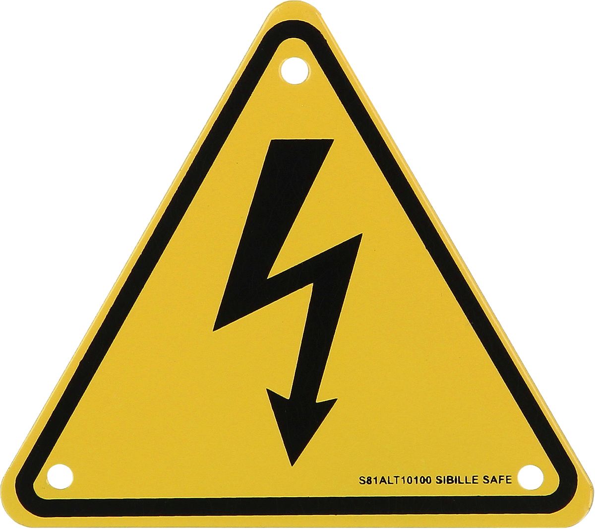 KS TOOLS Rótulo de advertencia híbrido-electrocución, aluminio, 100 mm ( 117.0176 )