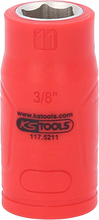KS TOOLS Llave de vaso aislada de 3/8', 11 mm ( 117.5211 )
