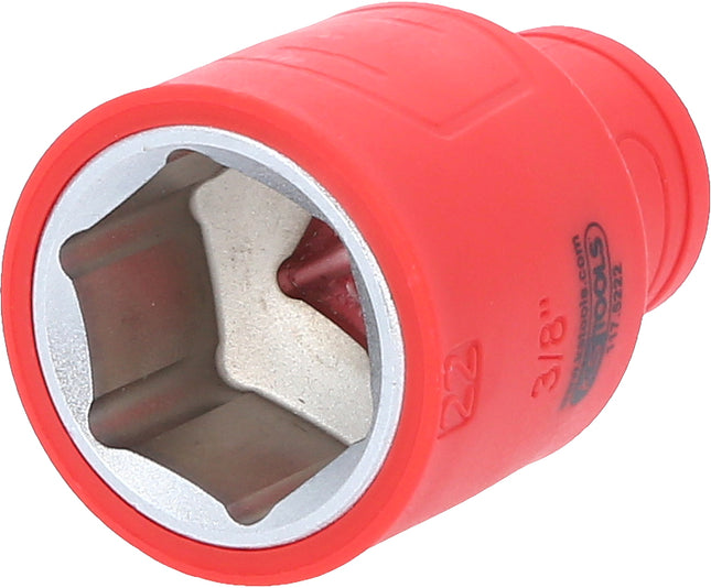 KS TOOLS Llave de vaso aislada de 3/8', 22 mm ( 117.5222 )