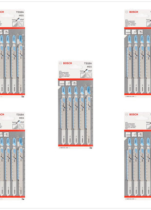 Bosch T 318 A Stichsägeblätter Basic for Metal 25 Stk. 132 mm ( 2608631319 ) - Toolbrothers