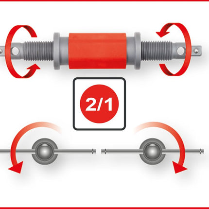 KS TOOLS Juego de herramientas universales de ajuste de pistones de freno, 8 pzs ( 150.2440 )