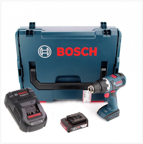 Bosch GSR 18 V-EC Professional Akku Bohrschrauber in L-Boxx mit GAL 1880 CV Schnellladegerät und 1x GBA 2 Ah Akku - Toolbrothers