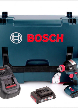 Bosch GDX 18 V-EC Professional 18 V  Akku Drehschlagschrauber in L-Boxx, GAL 1880 CV Schnellladegerät und 1x GBA 2 Ah Akku - Toolbrothers