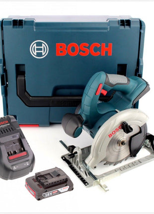 Bosch GKS 18 V-LI Professional 18 V 165 mm Akku Kreissäge mit L-Boxx, GAL 1880 Schnellladegerät und 1x GBA 2 Ah Akku - Toolbrothers