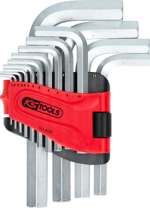 KS TOOLS Juego de llaves Allen, en soporte plegable, 14 piezas 1,5-19 mm ( 151.4590 )