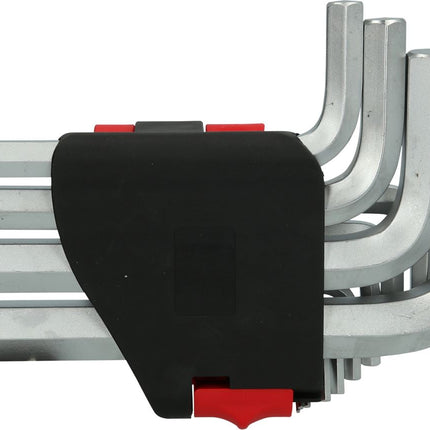 KS TOOLS Juego de llaves Allen en un soporte abatible,14 pzs 1,5-19mm ( 151.4590 )