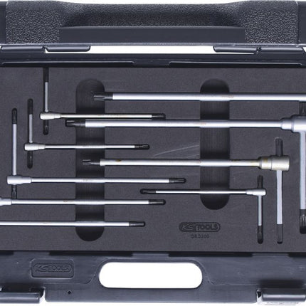 KS TOOLS Jeu de clés à poignée en T, Torx, 9 pcs ( 158.5200 )