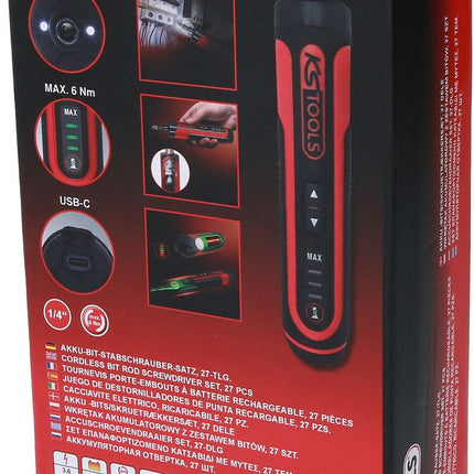 KS TOOLS eMONSTER 1/4“ Akku-Bit-Stabschrauber-Satz, 27-tlg ( 515.3600 ) - Toolbrothers