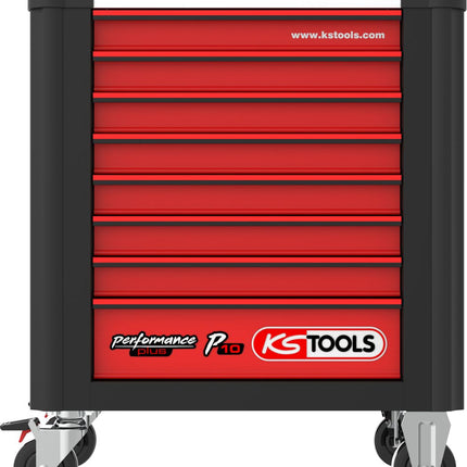 KS TOOLS Performanceplus Werkstattwagen-Satz P10 mit 262 Werkzeugen für 5 Schubladen ( 810.5262 ) - Toolbrothers