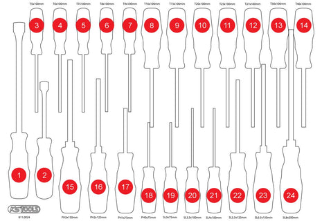 KS TOOLS Inserto de espuma vacío para 811.0024 (811.0024-97)