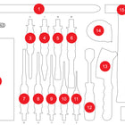 KS TOOLS Inserto de gomaespuma vacío para 811.1017 ( 811.1017-97 )