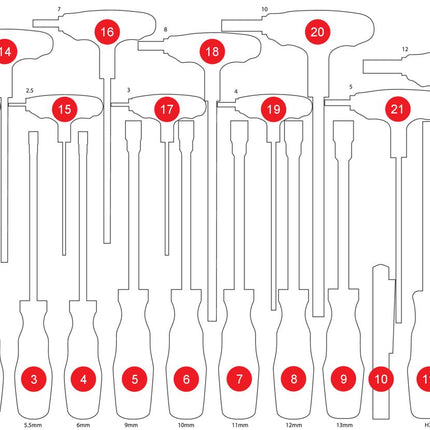 KS TOOLS Leere Schaumstoffeinlage zu 811.1022 ( 811.1022-97 ) - Toolbrothers