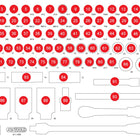 KS TOOLS Insert en mousse vide pour 811.1095 ( 811.1095-97 )