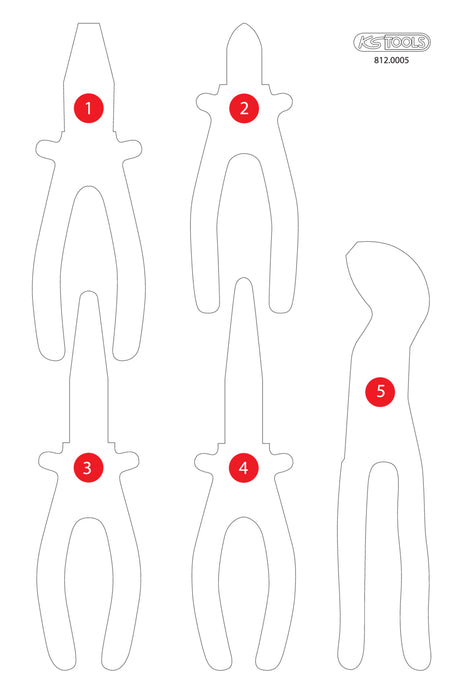 KS TOOLS Leere Schaumstoffeinlage zu 812.0005 ( 812.0005-97 )