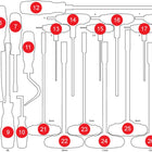 KS TOOLS Leere Schaumstoffeinlage zu 813.0028 ( 813.0028-97 ) - Toolbrothers