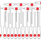 KS TOOLS Inserto de gomaespuma para 813.0042 ( 813.0042-97 )