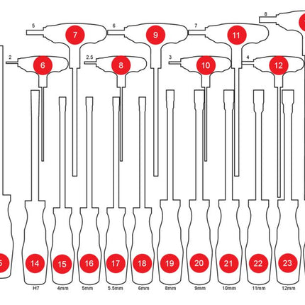 KS TOOLS Inserto de gomaespuma para 813.0042 ( 813.0042-97 )
