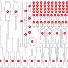 KS TOOLS Leere Schaumstoffeinlage zu 813.0146 ( 813.0146-97 ) - Toolbrothers