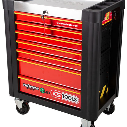 KS TOOLS PERFORMANCEplus e10 Carro de taller NEGRO/ROJO con 7 cajones ( 873.0007 )