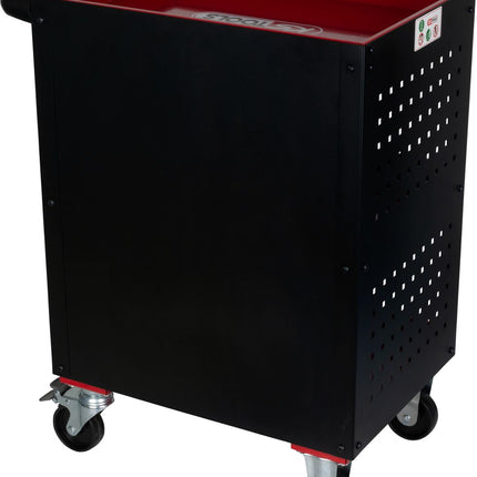 KS TOOLS ECOline Werkstatt-Servicewagen mit Lochplattenverkleidung ( 890.0006 ) - Toolbrothers