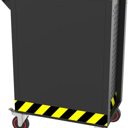 KS TOOLS Carro de taller ECOline NEGRO/ROJO/AMARILLO con 7 cajones ( 897.1007 )