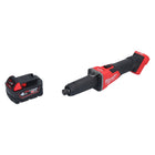 Milwaukee M18 FDGRB-401 Amoladora recta sin cable 18 V 50 mm sin escobillas + 1x batería recargable 4.0 Ah - sin cargador