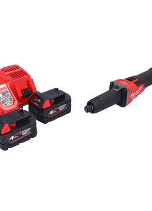 Amoladora recta a batería Milwaukee M18 FDGRB-402 18 V 50 mm sin escobillas + 2x baterías 4,0 Ah + cargador