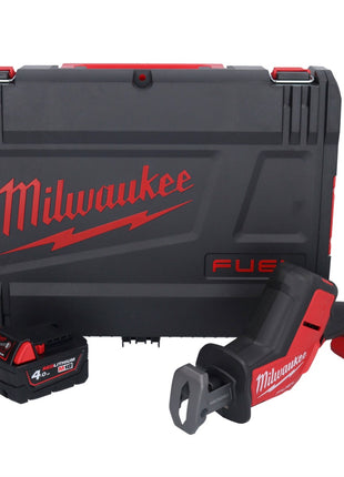 Scie sabre sur batterie Milwaukee M18 FHZ-401X 18 V 22 mm brushless + 1x batterie 4,0 Ah + boîtier HD - sans chargeur