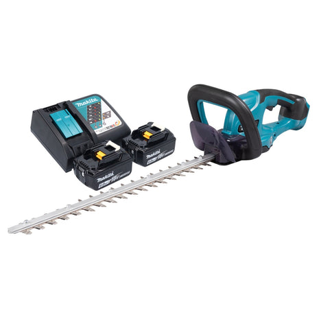 Cortasetos a batería Makita DUH 507 RG2 18 V 50 cm + 2x baterías 6,0 Ah + cargador