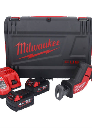 Milwaukee M18 FHZ-402X akumulatorowa pilarka szablasta 18 V 22 mm bezszczotkowa + 2x akumulator 4,0 Ah + ładowarka + pudełko HD