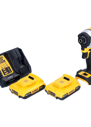 DeWalt DCF 850 D2 Akku Schlagschrauber 18 V 205 Nm 1/4" Brushless + 2x Akku 2,0 Ah + Ladegerät - Toolbrothers