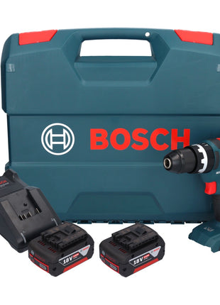 Bosch GSB 18V-55 Professional Akku Schlagbohrschrauber 18 V 55 Nm Brushless + 2x Akku 5,0 Ah + Ladegerät + Koffer - Toolbrothers