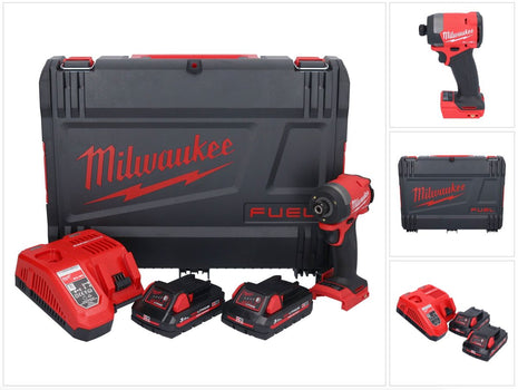 Milwaukee M18 FID3-302X Akku Schlagschrauber 18 V 1/4" 226 Nm Brushless + 2x Akku 3,0 Ah + Ladegerät + HD Box - Toolbrothers