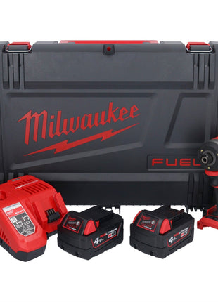 Llave de impacto a batería Milwaukee M18 FID3-402X 18 V 1/4" 226 Nm sin escobillas + 2x batería 4,0 Ah + cargador + caja HD