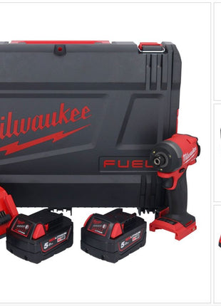 Milwaukee M18 FID3-502X Akku Schlagschrauber 18 V 1/4" 226 Nm Brushless ( 4933479865 ) + 2x Akku 5,0 Ah + Ladegerät + HD Box - Toolbrothers