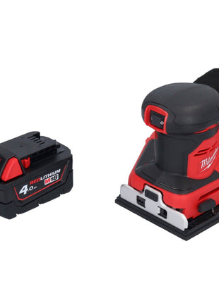 Ponceuse orbitale sur batterie Milwaukee M18 BQSS-401 18 V 113 x 104 mm sans balais + 1x batterie 4,0 Ah - sans chargeur