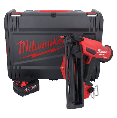 Clavadora a batería Milwaukee M18 FN16GA-401X 18 V 32 - 64 mm sin escobillas + 1x batería 4,0 Ah + caja HD - sin cargador