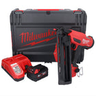 Milwaukee M18 FN16GA-401X Gwoździarka akumulatorowa 18 V 32 - 64 mm bezszczotkowa + 1x akumulator 4,0 Ah + ładowarka + pudełko HD