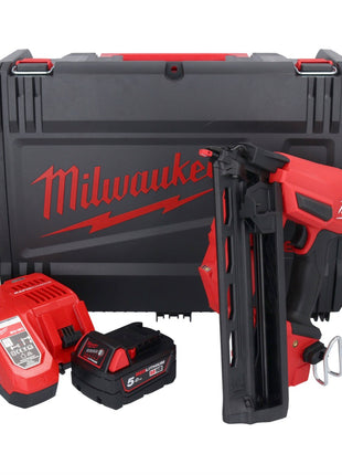 Milwaukee M18 FN16GA-501X Akku Nagler 18 V 32 - 64 mm Brushless + 1x Akku 5,0 Ah + Ladegerät + HD Box - Toolbrothers