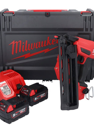 Milwaukee M18 FN16GA-502X Akku Nagler 18 V 32 - 64 mm Brushless + 2x Akku 5,0 Ah + Ladegerät + HD Box - Toolbrothers