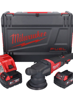 Milwaukee M18 FROP15-502X Akku Exzenter Polierer 18 V 125 mm + 2x Akku 5,0 Ah + Ladegerät + HD Box ( 4933478835 ) - Toolbrothers