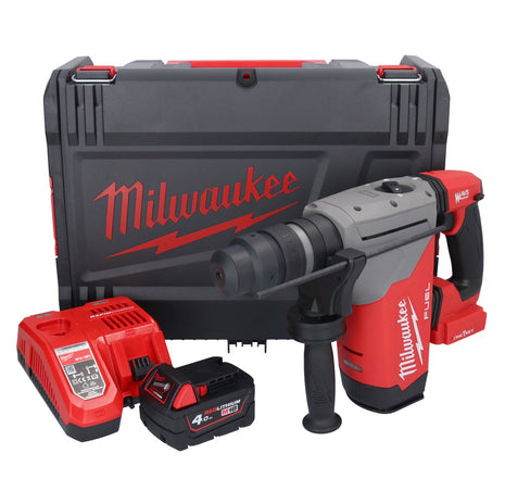 Martillo combinado a batería Milwaukee M18 ONEFHPX-401X 18 V 5,0 J sin escobillas + 1x batería 4,0 Ah + cargador + caja HD