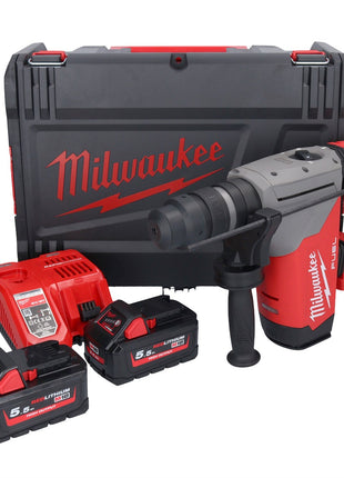 Martillo combinado a batería Milwaukee M18 ONEFHPX-552X 18 V 5,0 J sin escobillas (4933478496) + 2x batería 5,5 Ah + cargador + caja HD