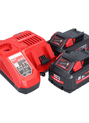 Milwaukee M18 ONEFHPX-552X Akumulatorowy młot udarowo-obrotowy 18 V 5,0 J bezszczotkowy ( 4933478496 ) + 2x akumulator 5,5 Ah + ładowarka + skrzynka HD