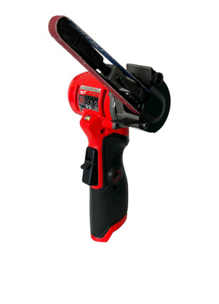 Lima de banda de batería Milwaukee M12 FBFL10-252 12 V 10 x 330 mm + 2x baterías 2,5 Ah + cargador